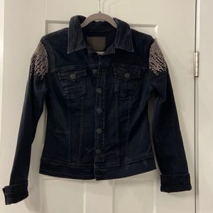 True Religion Black Jean Jacket